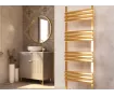 Uscător de prosoape decorativ LOJIMAX, colecția POSSIA PLUS Lățime 300 mm. Înălțime 800 mm. alb mat