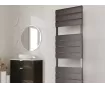 Uscător de prosoape decorativ LOJIMAX, colecția EMERALD PLUS Lățime 300 mm. Înălțime 1000 mm. alb mat