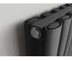 Radiator de design CARISA, colecția TALLIS DOUBLE, 1800x410 mm, NEGRU