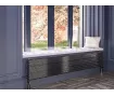 ALUMINUM HORIZONTAL RADIATOR FIONA HRZ inaltimea 800 mm. latimea 299 mm. alb mat