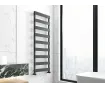 Uscător de prosoape de design CARISA, colecția NINOVA BATH, 810x500 mm, NEGRU