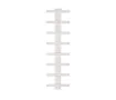 Uscător de prosoape decorativ LOJIMAX, colecția BALLOSS STYLE Lățime 340 mm. Înălțime 400 mm. alb mat