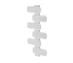 Uscător de prosoape decorativ LOJIMAX, colecția BAMITO Lățime 246 mm. Înălțime 400 mm. alb mat
