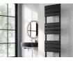 Uscător de prosoape decorativ LOJIMAX, colecția STELLA Lățime 400 mm. Înălțime 1200 mm. negru mat