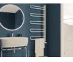Uscător de prosoape decorativ LOJIMAX, colecția PRUSIAS Lățime 700 mm. Înălțime 400 mm. alb mat
