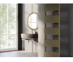 Uscător de prosoape decorativ LOJIMAX, colecția MYRA Lățime 400 mm. Înălțime 515 mm. negru mat