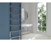 Uscător de prosoape decorativ LOJIMAX, colecția POSSIA LINE Lățime 400 mm. Înălțime 850 mm. alb mat