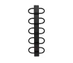 Uscător de prosoape de design LOJIMAX colecția PEARL 1010x400 mm, Negru