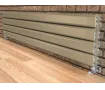 ALUMINUM HORIZONTAL RADIATOR DIAMOND DOUBLE HRZ inaltimea 1000 mm. latimea 296 mm. negru mat