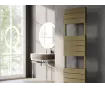 Uscător de prosoape decorativ LOJIMAX, colecția BENOIT DOUBLE PLUS  Lățime 400 mm. Înălțime 700 mm. alb mat