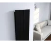 Calorifer decorativ  LOJIMAX colecția KALSEDON DOUBLE 2000x470 mm, Negru