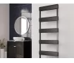 Uscător de prosoape decorativ LOJIMAX, colecția EMERALD  DOUBLE  STYLE Lățime 600 mm. Înălțime 1800 mm. alb mat