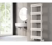 Uscător de prosoape decorativ LOJIMAX, colecția QUARTZ LINE Lățime 300 mm. Înălțime 700 mm. alb mat