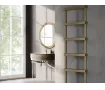 Uscător de prosoape decorativ LOJIMAX, colecția SORTE DOUBLE STYLE Lățime 400 mm. Înălțime 570 mm. negru mat