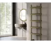 Uscător de prosoape decorativ LOJIMAX, colecția POSSIA DOUBLE LINE Lățime 400 mm. Înălțime 850 mm. negru mat