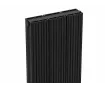 Calorifer decorativ CARISA, colecția MONZA DOUBLE, 1800x280 mm, NEGRU