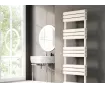 Uscător de prosoape decorativ LOJIMAX, colecția COPPA Lățime 300 mm. Înălțime 1520 mm. negru mat