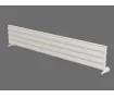 ALUMINUM HORIZONTAL RADIATOR TOSINA DOUBLE HRZ inaltimea 800 mm. latimea 162 mm. alb mat
