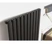 Calorifer decorativ LOJIMAX, colectie BELLA 300 mm. 286 mm. negru mat