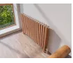 ALUMINUM HORIZONTAL RADIATOR BELLA DOUBLE HRZ inaltimea 1200 mm. latimea 404 mm. negru mat
