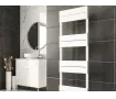 Uscător de prosoape decorativ LOJIMAX, colecția BENOIT LINE Lățime 600 mm. Înălțime 1700 mm. alb mat