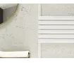 Uscător de prosoape de design LOJIMAX colecția RUBY 1200x400 mm, Alb