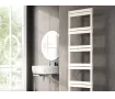 Uscător de prosoape decorativ LOJIMAX, colecția ELEGANT LINE Lățime 600 mm. Înălțime 1700 mm. alb mat