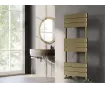 Uscător de prosoape decorativ LOJIMAX, colecția CALVIN Lățime 400 mm. Înălțime 1200 mm. alb mat