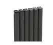 Radiator de design CARISA, colecția TALLIS DOUBLE, 1800x410 mm, ANTRACIT