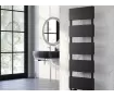 Uscător de prosoape decorativ LOJIMAX, colecția LORA DOUBLE Lățime 400 mm. Înălțime 515 mm. alb mat