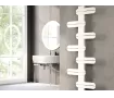 Uscător de prosoape decorativ LOJIMAX, colecția RONDI Lățime 400 mm. Înălțime 500 mm. alb mat