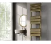 Uscător de prosoape decorativ LOJIMAX, colecția STELLA DOUBLE Lățime 400 mm. Înălțime 1200 mm. negru mat