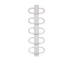 Uscător de prosoape decorativ LOJIMAX, colecția PEARL Lățime 530 mm. Înălțime 400 mm. alb mat