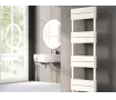 Uscător de prosoape decorativ LOJIMAX, colecția BENOIT DOUBLE LINE Lățime 300 mm. Înălțime 860 mm. alb mat