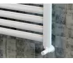 Uscător de prosoape decorativ LOJIMAX, colecția POYRAZ Lățime 600 mm. Înălțime 1700 mm. alb mat