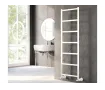 Uscător de prosoape decorativ LOJIMAX, colecția LOTTO LINE Lățime 500 mm. Înălțime 500 mm. alb mat
