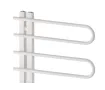 Uscător de prosoape decorativ LOJIMAX, colecția CORTE Lățime 400 mm. Înălțime 500 mm. alb mat