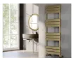 Uscător de prosoape decorativ LOJIMAX, colecția ZEUS DOUBLE LINE Lățime 500 mm. Înălțime 1740 mm. negru mat