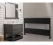 Uscător de prosoape decorativ LOJIMAX, colecția SIRIUS LINE Lățime 400 mm. Înălțime 600 mm. alb mat