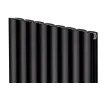 Calorifer decorativ LOJIMAX, colectie BELLA DOUBLE 300 mm. 1289 mm. negru mat