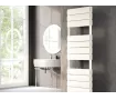 Uscător de prosoape decorativ LOJIMAX, colecția EMERALD  DOUBLE  PLUS Lățime 300 mm. Înălțime 685 mm. alb mat