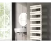Uscător de prosoape decorativ LOJIMAX, colecția COPPA STYLE Lățime 400 mm. Înălțime 600 mm. alb mat