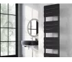 Uscător de prosoape decorativ LOJIMAX, colecția EMERALD Lățime 300 mm. Înălțime 755 mm. alb mat