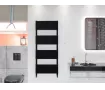 Uscător de prosoape decorativ LOJIMAX, colecția MYRA Lățime 400 mm. Înălțime 515 mm. negru mat