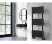 Uscător de prosoape decorativ LOJIMAX, colecția CALVIN Lățime 400 mm. Înălțime 1200 mm. alb mat