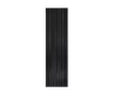 Calorifer decorativ LOJIMAX, colectia BAMBOO inaltimea 300 mm. latimea 239 mm. BLACK MATT ANODISING