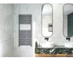 Uscător de prosoape decorativ LOJIMAX, colecția ZEUS PLUS Lățime 400 mm. Înălțime 1750 mm. alb mat