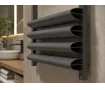 Uscător de prosoape de design LOJIMAX colecția PERIDOT 1000x500 mm, Antracit