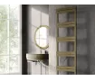 Uscător de prosoape decorativ LOJIMAX, colecția ELEGANT LINE Lățime 600 mm. Înălțime 1700 mm. alb mat