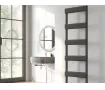 Uscător de prosoape decorativ LOJIMAX, colecția STELLA STYLE Lățime 300 mm. Înălțime 1300 mm. negru mat